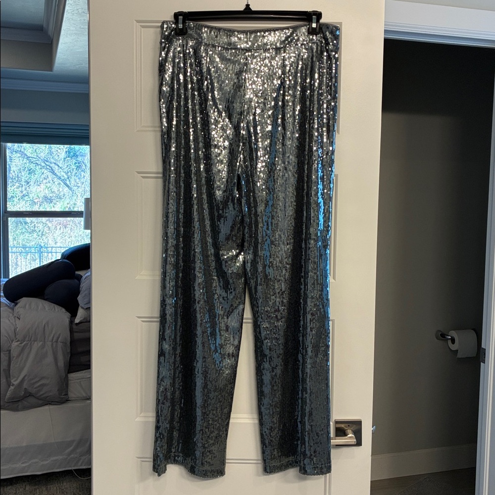 a new day Silver Sequin Pants - Picture 4 of 16